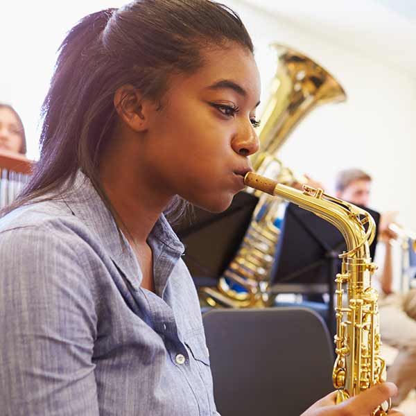 Playing an instrument with braces